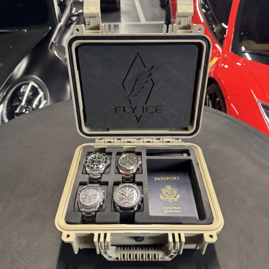 FLY ICE 4-Watch Luxury Travel Case #184