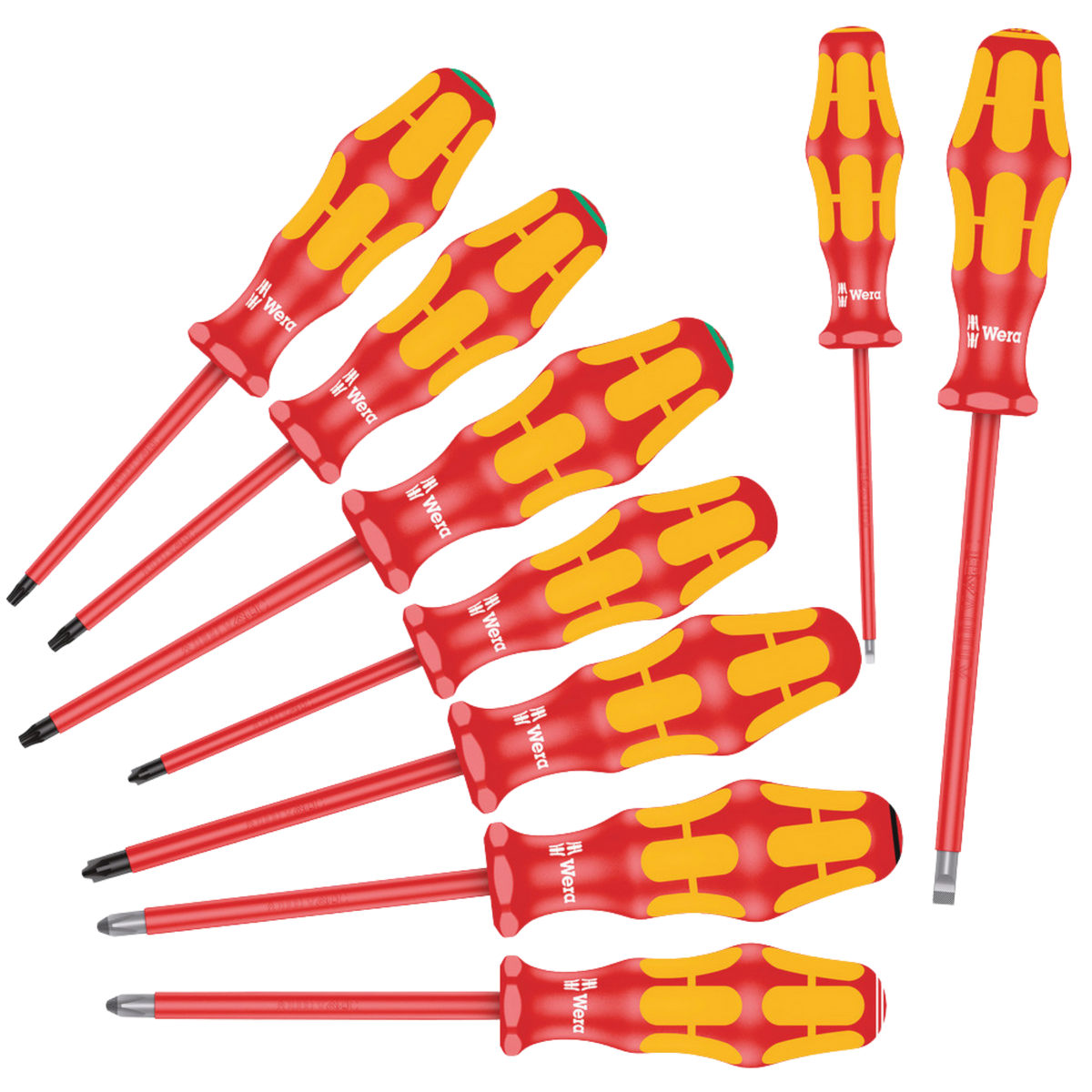 Wera 160i/162i/167i/9 VDE Screwdriver Set 9 Pieces