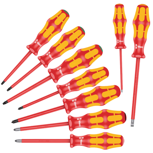 Wera 160i/162i/167i/9 VDE Screwdriver Set 9 Pieces
