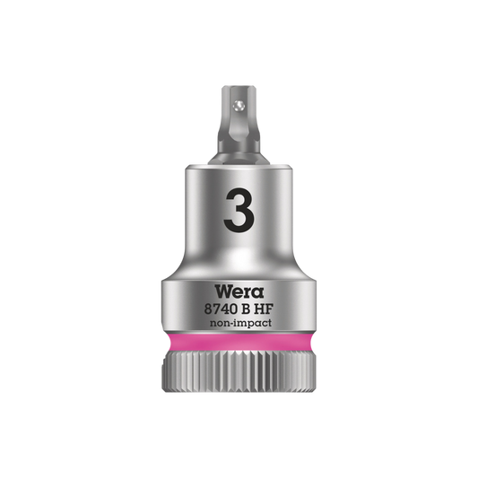 Wera 8740 B HF Zyklop Drive Bit Socket Hex 3/8" Drive