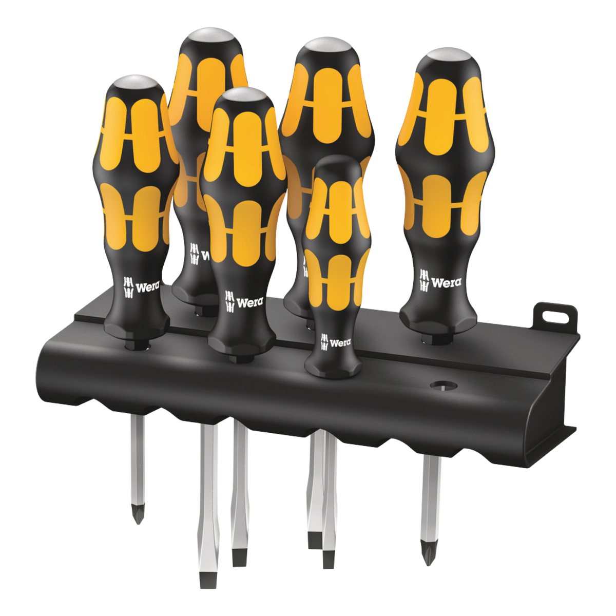 Wera 932/6 Chiseldriver Screwdriver Set 6 Pieces Rack