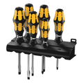 Wera 932 S/6 Chiseldriver Screwdriver Set 6 Pieces Rack