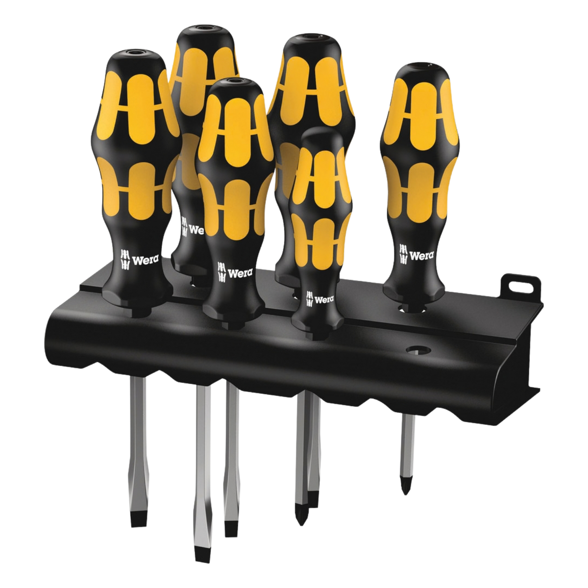 Wera 932 S/6 Chiseldriver Screwdriver Set 6 Pieces Rack