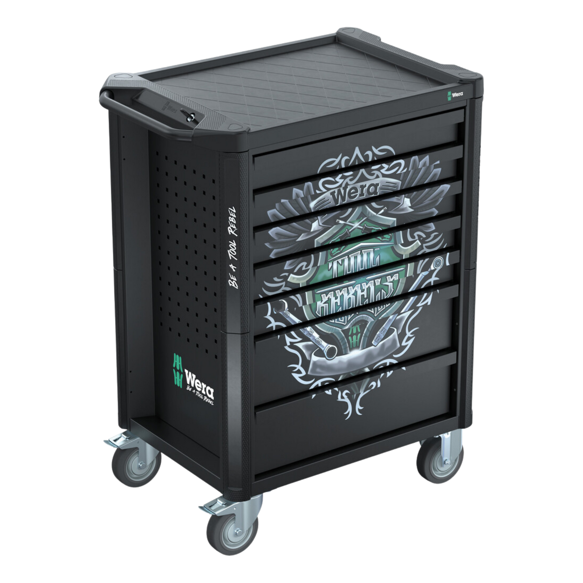 Wera 9700 Tool Rebel Roller Cabinet with 94-Piece Tool Set