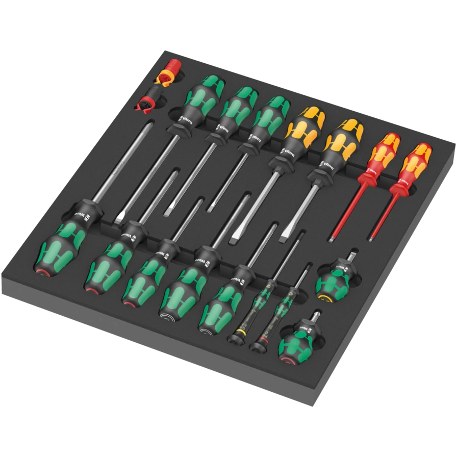 Wera 9700 Tool Rebel Roller Cabinet with 94-Piece Tool Set
