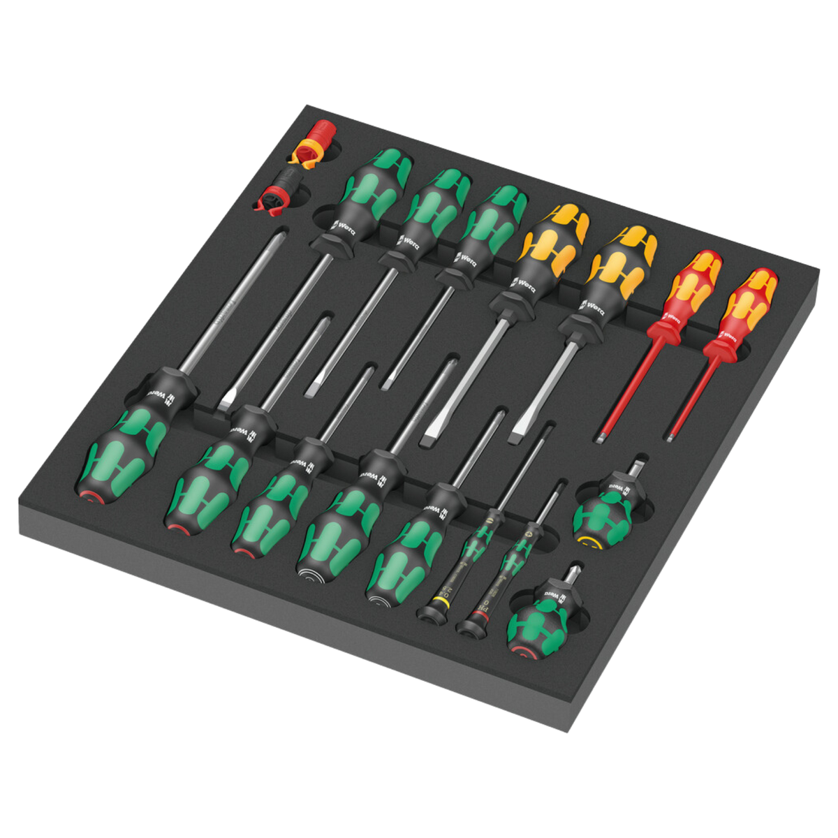 Wera 9710 Foam Insert Screwdriver Set 18 Pieces