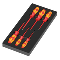 Wera 97111 VDE Foam Insert Screwdriver Set 7 Pieces