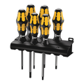Wera 977/6 TORX Chiseldriver Screwdriver Set 6 Pieces Rack