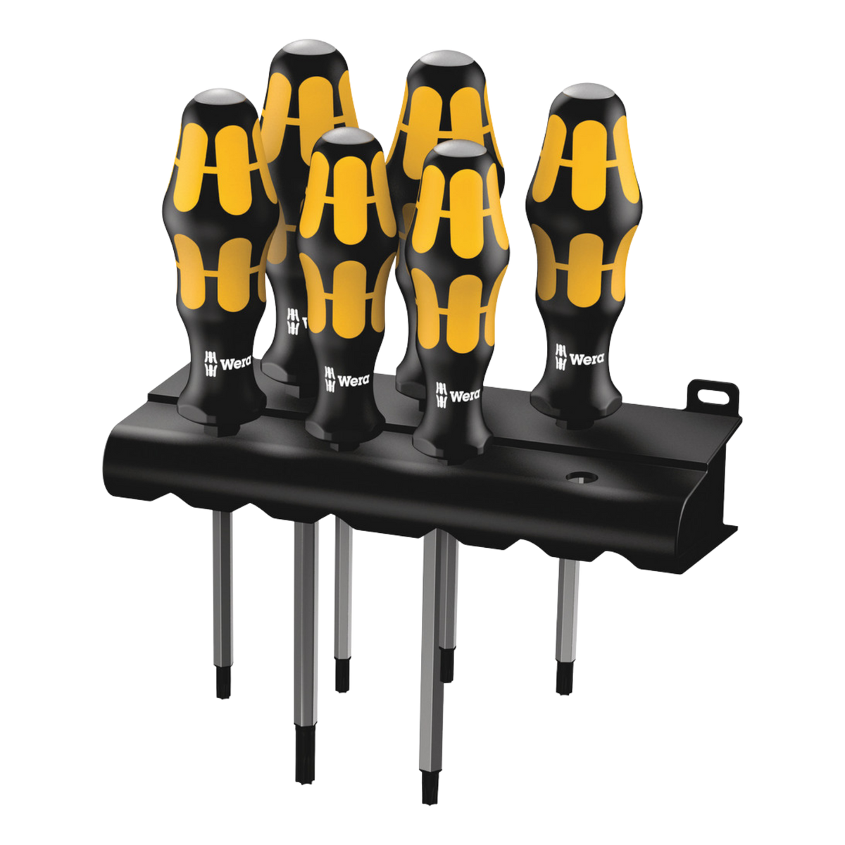 Wera 977/6 TORX Chiseldriver Screwdriver Set 6 Pieces Rack