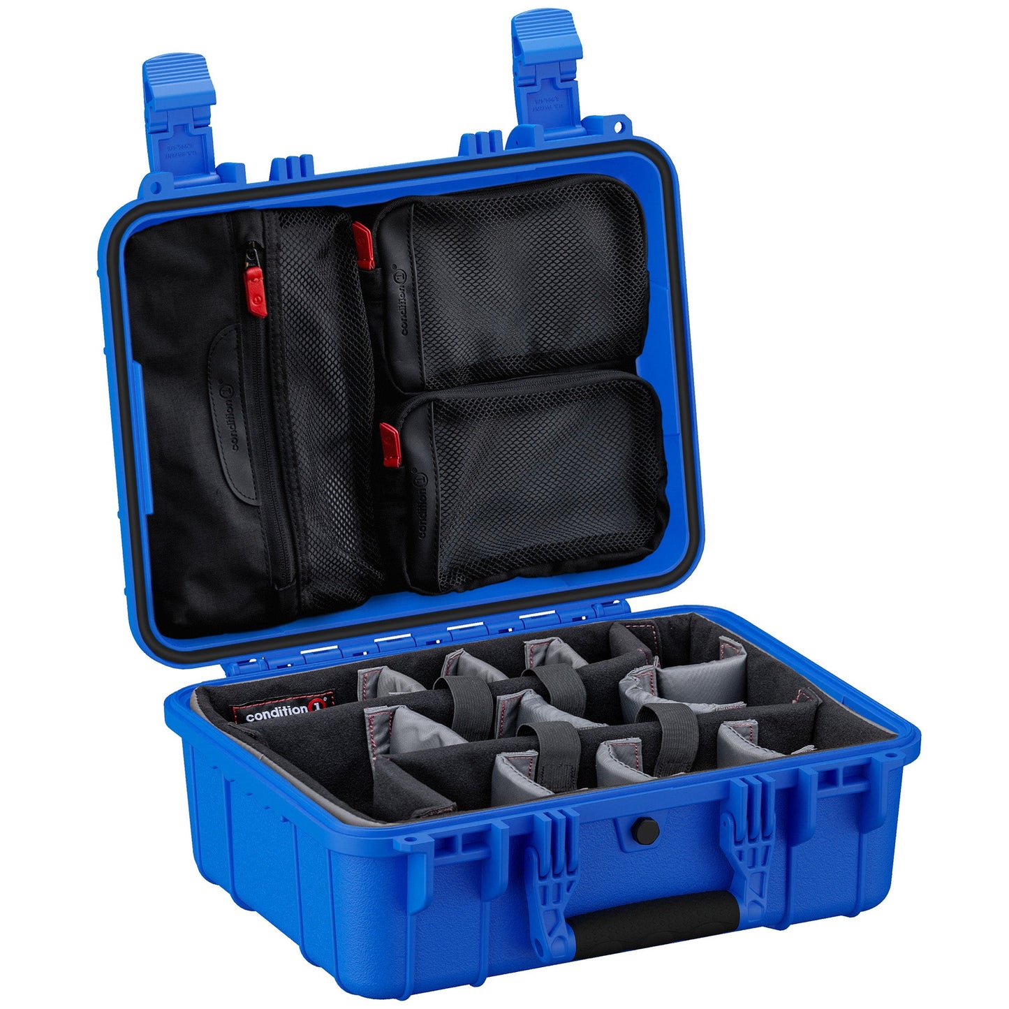 Condition 1 #179 Medium Case with Modular Dividers + Lid Organizers