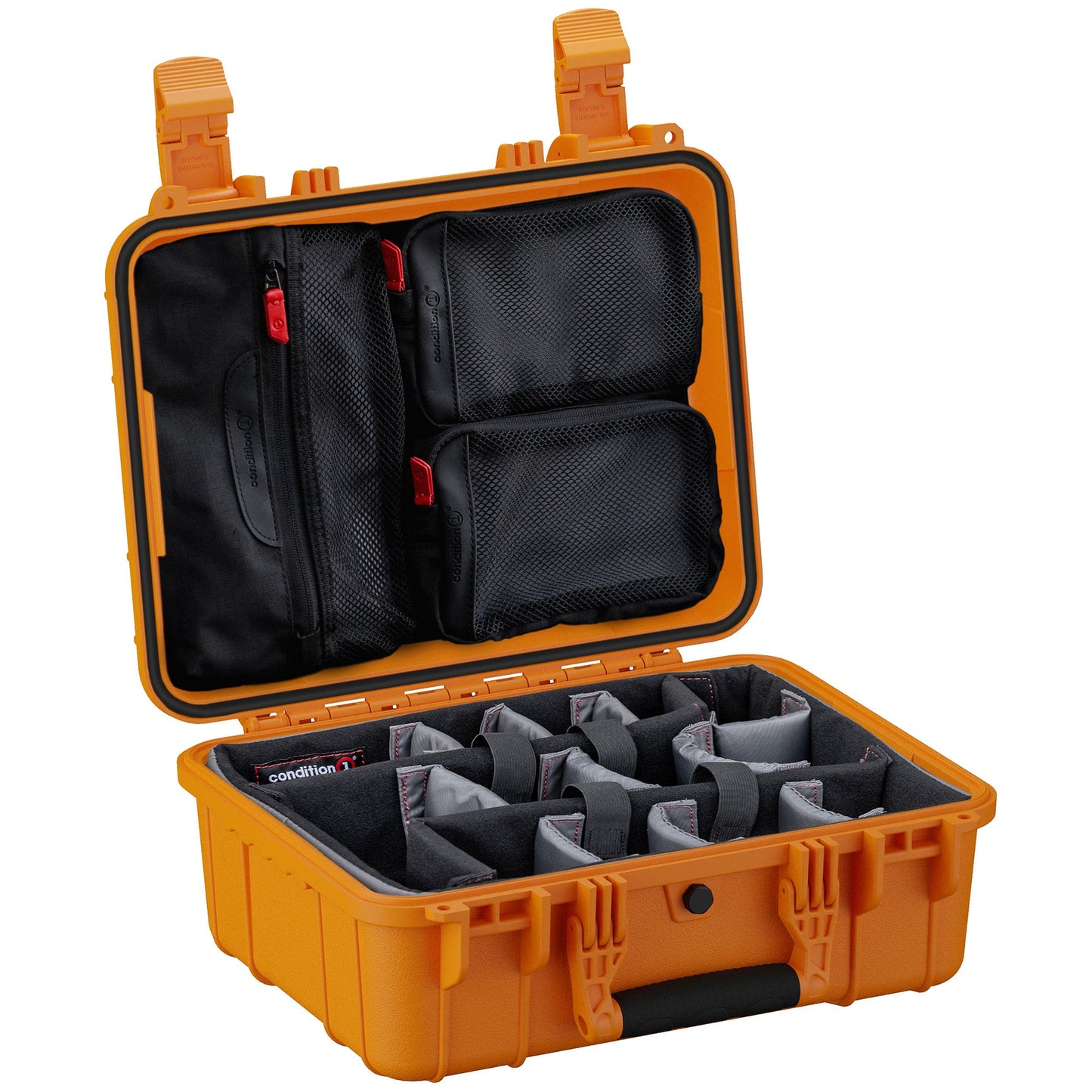 Condition 1 #179 Medium Case with Modular Dividers + Lid Organizers