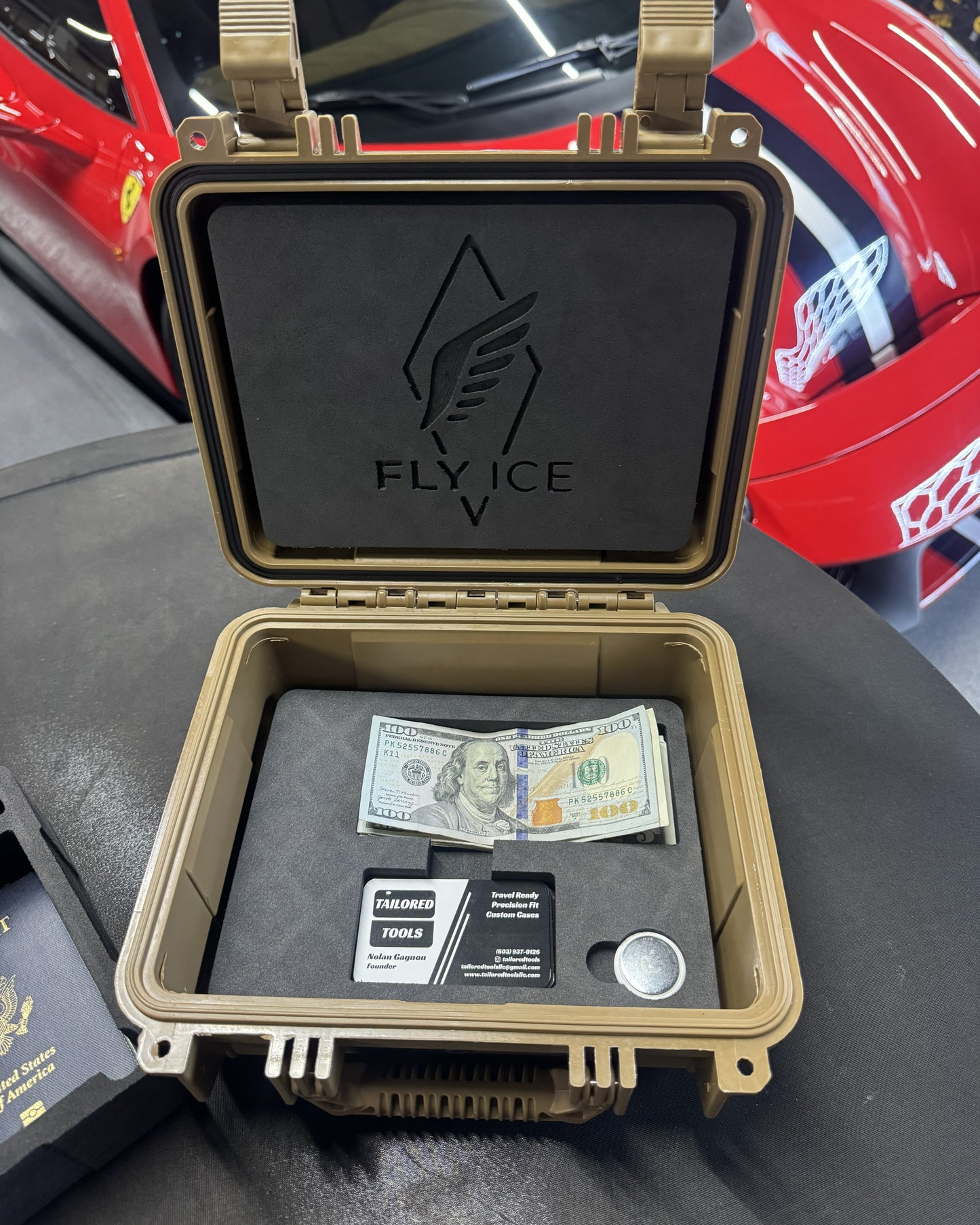 FLY ICE 2-Watch Luxury Travel Case #184