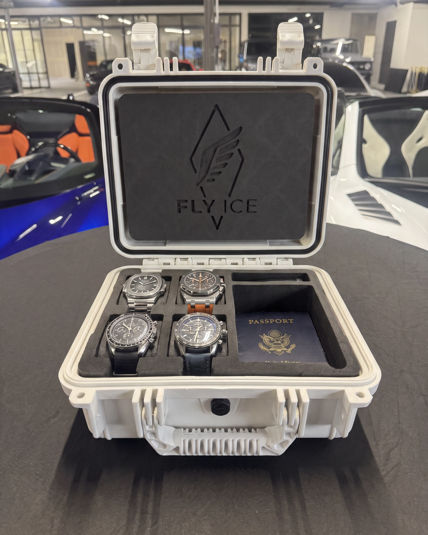 FLY ICE 4-Watch Luxury Travel Case #184