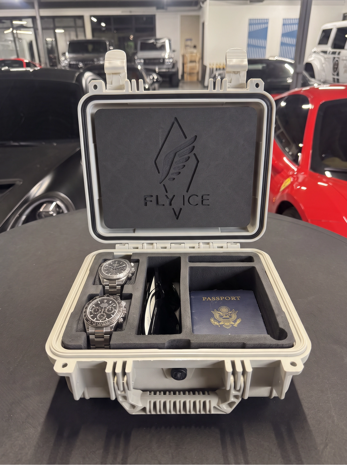 FLY ICE 2-Watch Luxury Travel Case #184