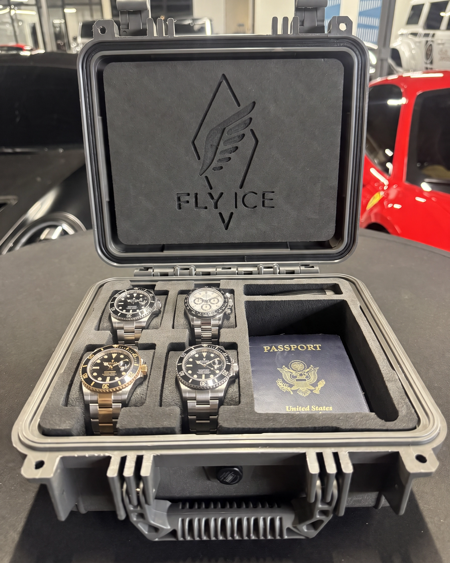 FLY ICE 4-Watch Luxury Travel Case #184