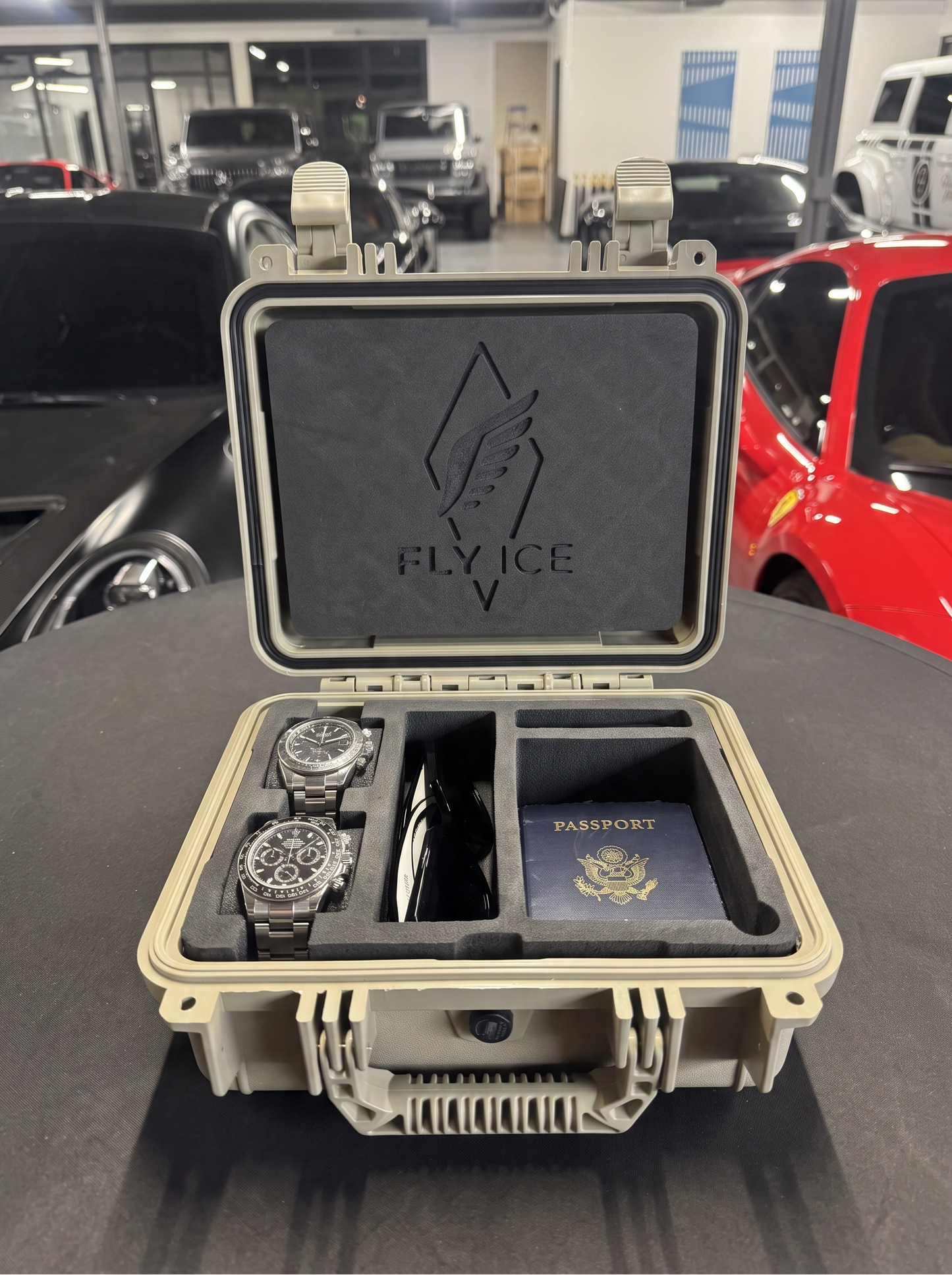 FLY ICE 2-Watch Luxury Travel Case #184