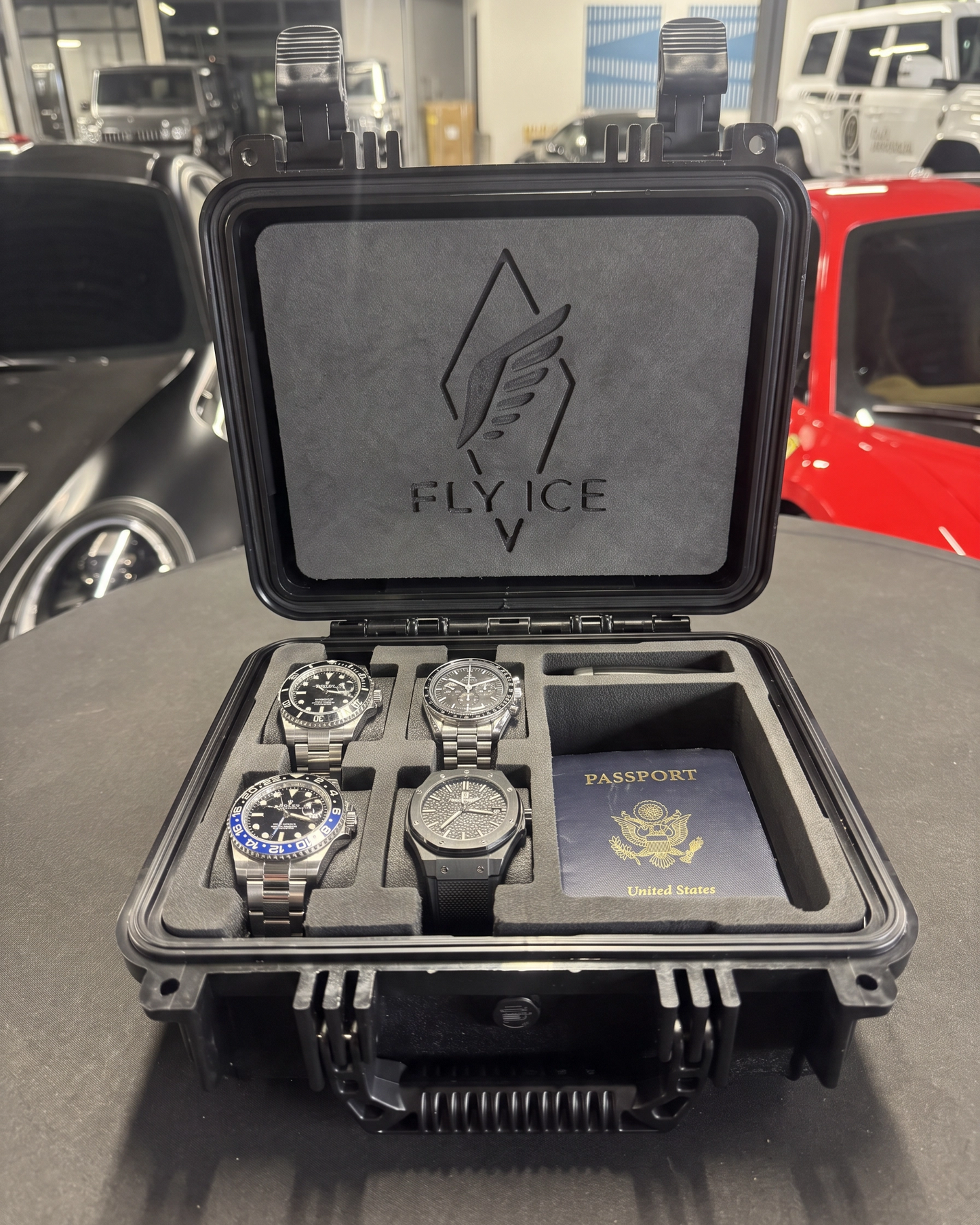 FLY ICE 4-Watch Luxury Travel Case #184