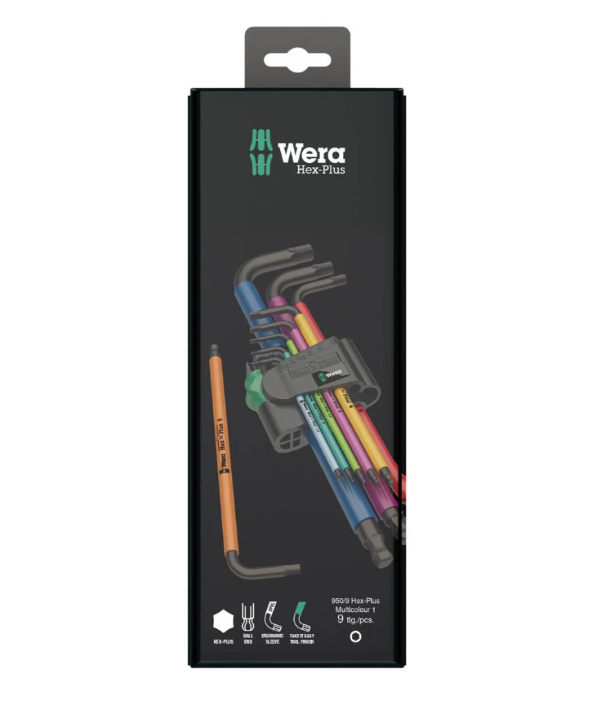 Wera 950/9 L Hex Plus Multicolor Set