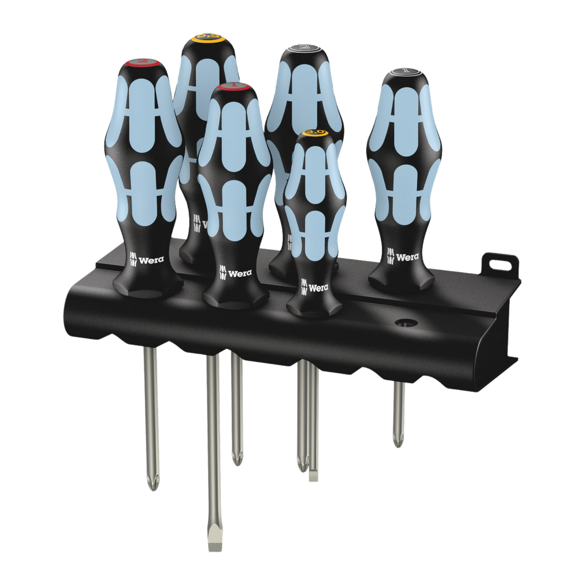 Wera 3334/3350/3355/6 Stainless Steel Screwdriver Set with Rack